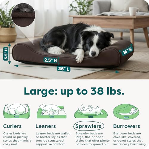 Orthopedic Dog Bed for Large (Large / Chocolate)