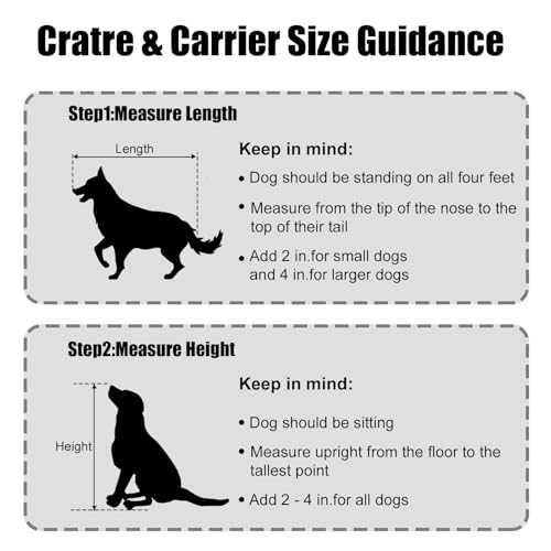 37 47 Inch Heavy Duty Dog Crate Metal Cage Kennel (42.0"L x 27.0"W x 34.0"H)