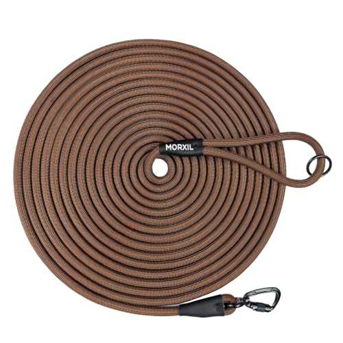 Long Dog Leash (Brown / 10FT*0.4" Single Handle)