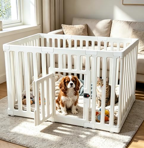 Dog Playpen with Locking Door