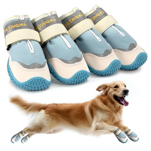 Dog Shoes for Large Dogs (Blue / Width 2.75 inches)
