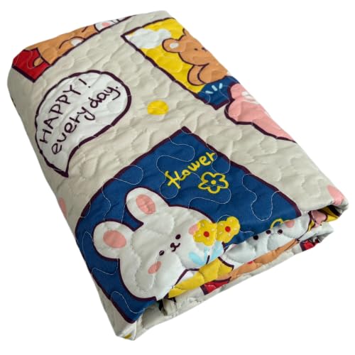 36"x36" Reusable Playpen Training Pad for Puppies (Pink Rabbit / 36"x36" (1 Pack))