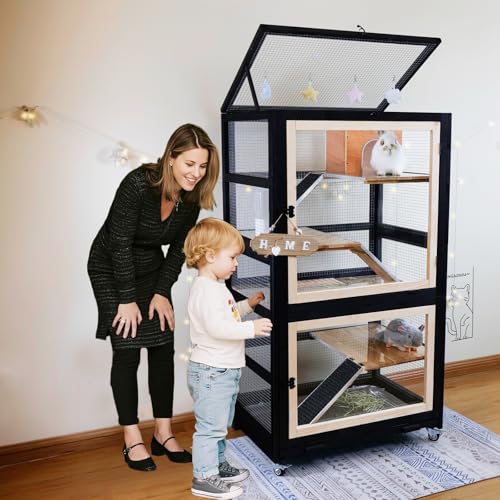 Large Chinchilla Cage Small Animal Enclosure with Chew