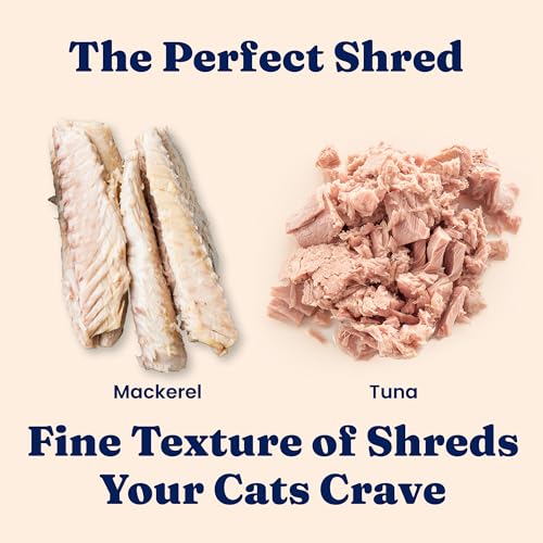 Wet Cat Food Tuna & Mackerel Shreds in Gravy (16 Pack)