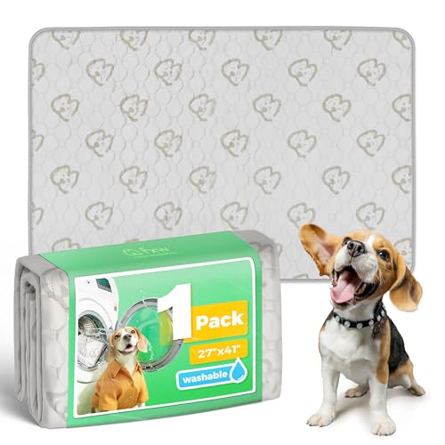 Washable Pee Pads for Dogs (Khaki / 27" x 41" (1 Pack))