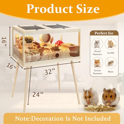 Hamster Cage Chewproof (32.0"L x 16.0"W x 40.0"H)