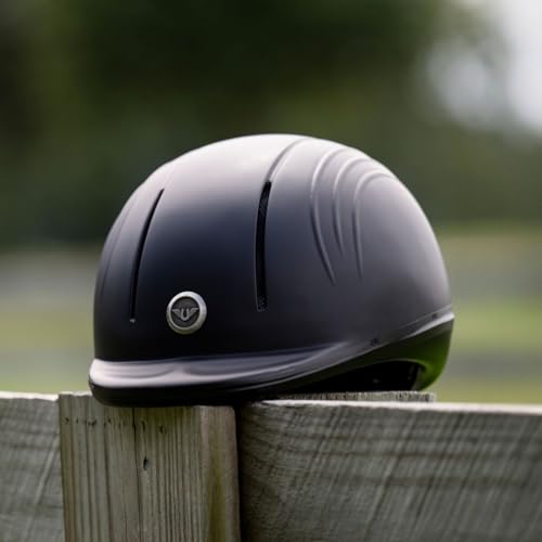 Starter Basic Horse Riding Helmet (Medium / Shiny Brown)