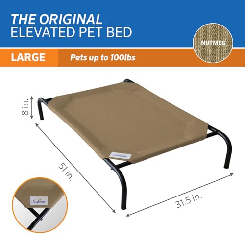 Original Elevated Dog Bed (Large Dog Bed / Nutmeg (Pack of 1))