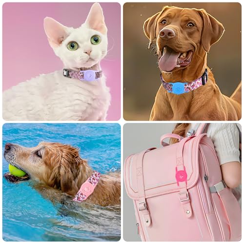 IP68 Waterproof AirTag Holder for Dog Collar (Red)