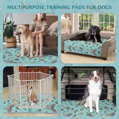 Washable Pee Pads for Dogs (Blue / 40x28 inch - 2pcs)