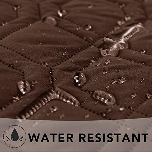 Waterproof Dog Bed Cover Pet Blanket for Furniture Bed Couch Sofa Reversible (40x90 Inch (Pack of 1) / Chocolate+camel)