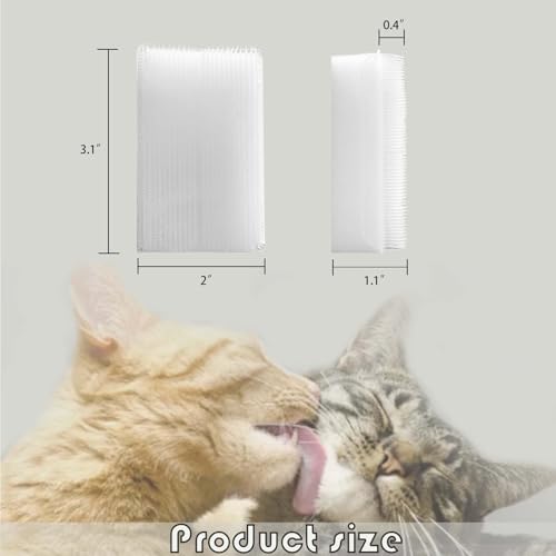 2PC Soft Cat Brush for Grooming (yellow)