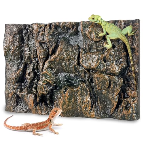 17.7x11.8in Rock Terrarium Background (yellow-17.7"*11.8"（1pcs）)