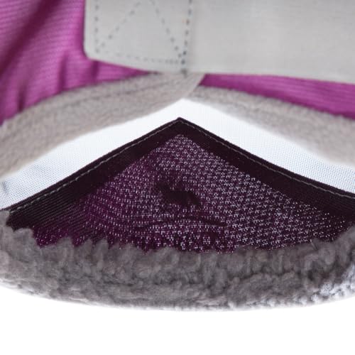 CareMaster Pro Luminous Horse Fly Mask Large Eye Space Standard with Ears UV Protection for Horse Dark Magenta S Pony (Dark Magenta / Small (Yearling))