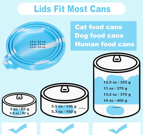 5 PCS Pet Food Can Lids and Spoons Set (Pink)