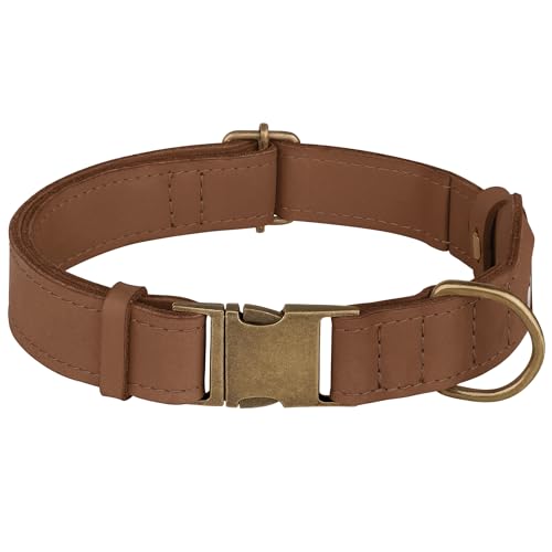 AirTag Dog Collar (Tawny / M, 14"-18" Neck Fit)