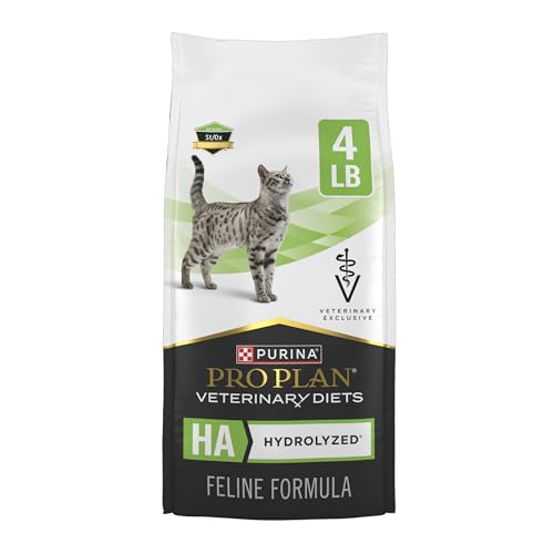 Purina Pro Plan Veterinary Diets HA Hydrolyzed Dry Cat Food (4 Pound (Pack of 1))