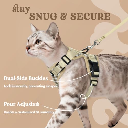 Cat Harness and Leash Set (S / Foamy Coffee)