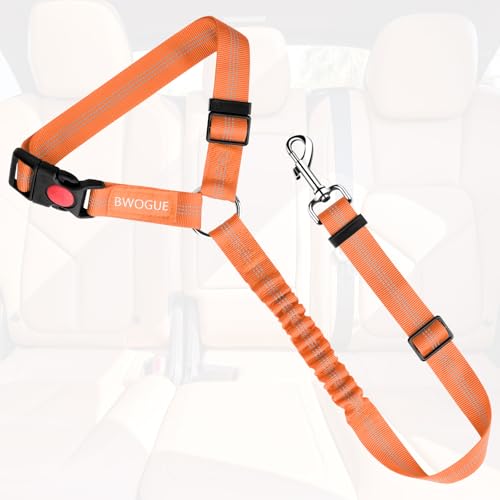 Dog Seat Belt for Car (Orange)