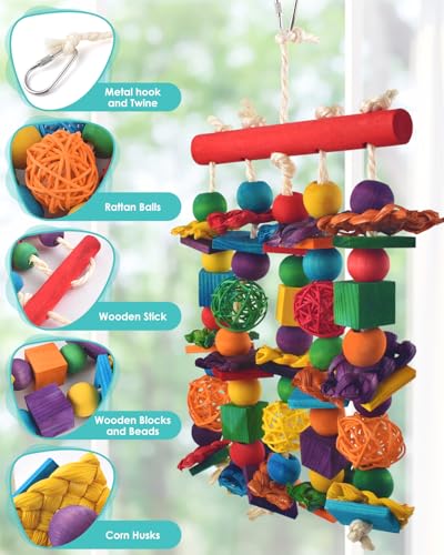 Bird Toys 3PCS Parrot Foraging Hanging Toy (3 PCS)