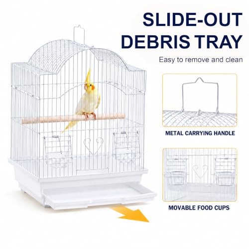 Small Bird Cage (11.8"L x 9.0"W x 15.3"H)