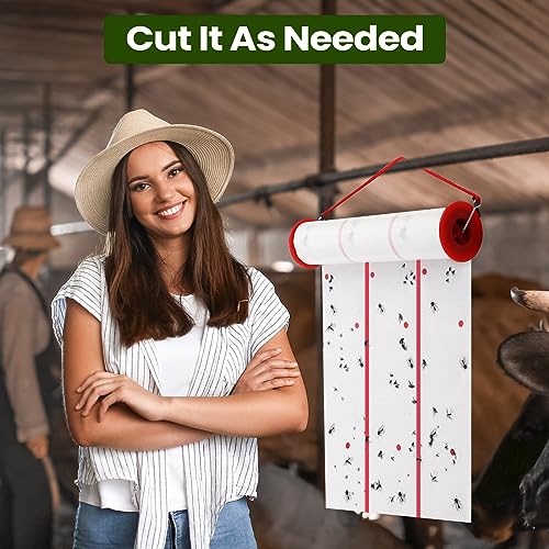 5 Pcs Giant Flypaper Fly Traps (White)