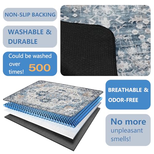 Washable Pee Pads for Dogs 2 Pack (48"x48"(2 Pack) / C Blue)