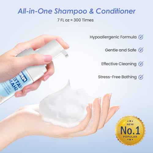 Cat Waterless Shampoo with Brush