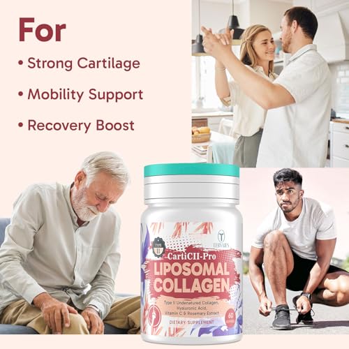 Liposomal Collagen with Undenatured Type 2 Collagen (60 Count (Pack of 1))
