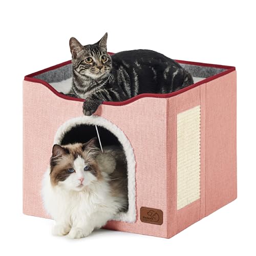Cat Beds for Indoor Cats (Pink / Single)