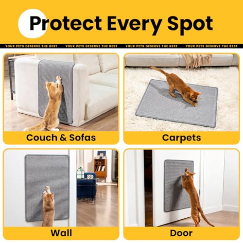 Cat Scratching Pad (1 Pack-L (31.5'' X 23.6") / Grey)