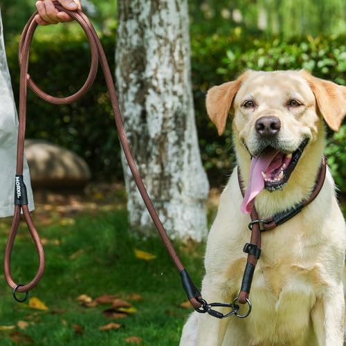 Rope Dog Leash (Yellow / 6FT*0.51" Single Handle)