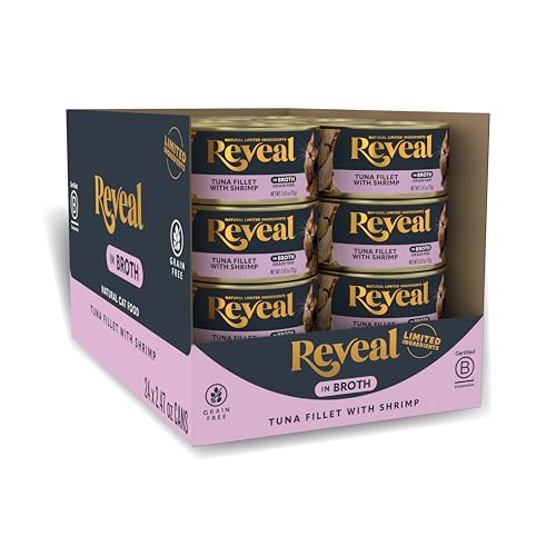 Tuna Fillet & Shrimp in Broth Wet Cat Food 24 (2.47 Ounce (Pack of 24))