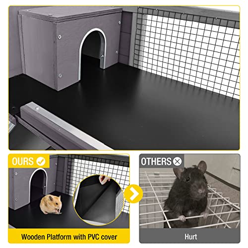 Guinea Pig Cage Metal Frame Hamster Cage Upgrade Anti
