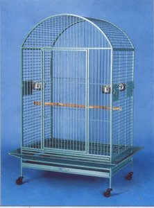 XX Large DomeTop Wrought Iron Bird Parrot Cage (Green Vein)