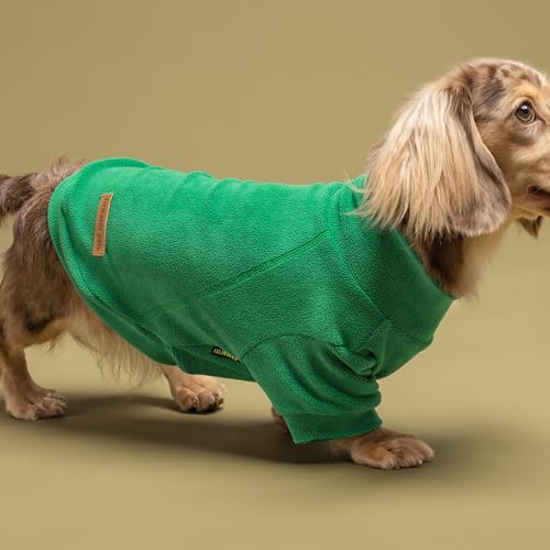 3 Pack Classic Fleece Dog Sweater (Large / Red Green Navy Blue)