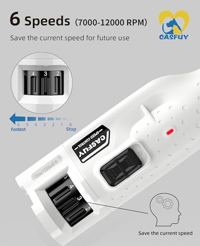 Dog Nail Grinder Quiet (White)