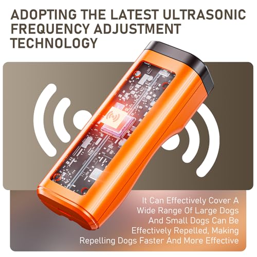 2 Pack Dog Bark Deterrent Devices (Orange 2 Pack)