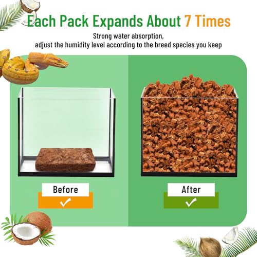 4Pack Coconut Husk Chip for Reptiles (4 pack)
