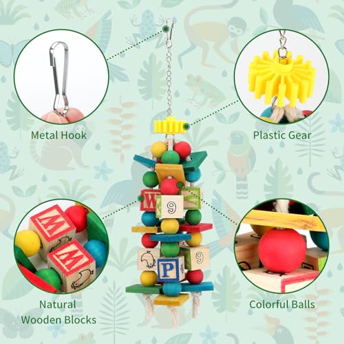 Hanging Parrot Toys (Colorful3)