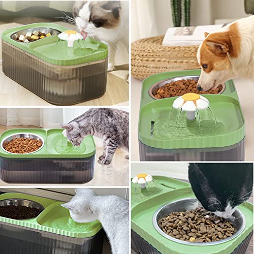 Cat Fountain Water Bowl Stainless Steel