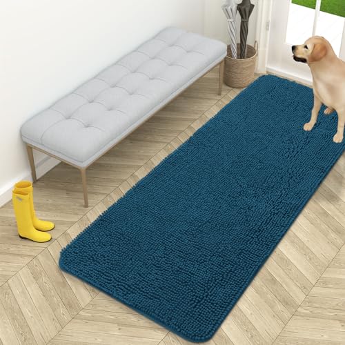 Dog Door Mat for Muddy Paws 59x24 (Atlantic Blue / 59" X 24")