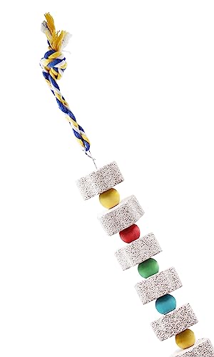 2 Pack 27 Inches Extra Long Bird Chewing Toy (White / 27.55 inch Long)