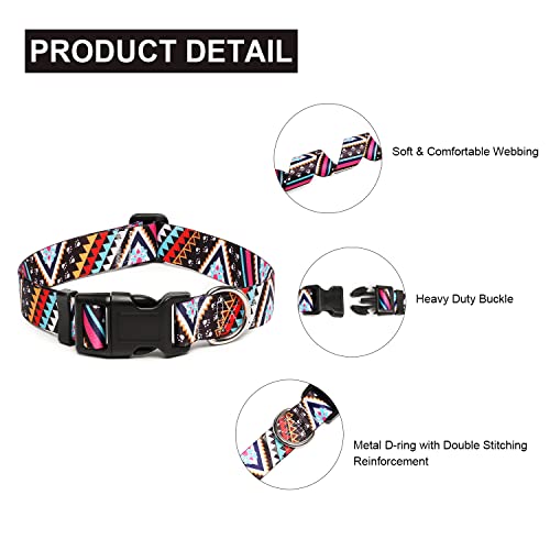 Adjustable Dog Collar (Large / Ethnic Pink)