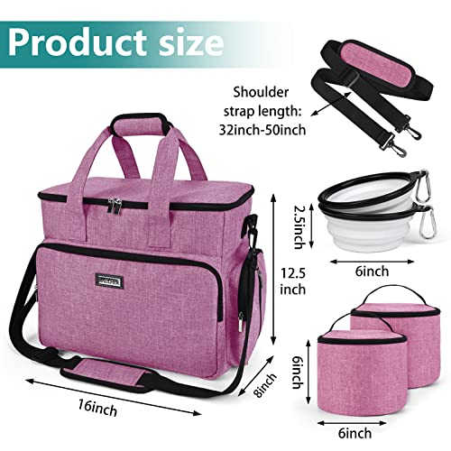 Dog Travel Bag (Pink / Large)