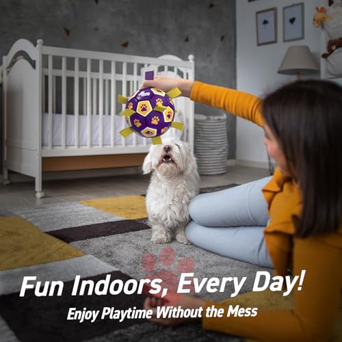 Dog Ropes Toys (Purple Yellow / 8 Inch)