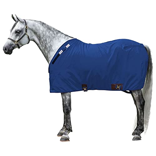 Dura Nylon Horse Stable Sheet (Horse Size 82 / Cutback | Closed Front | Legstrap / Navy)