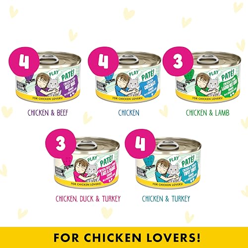 B.F.F. Play Best Feline Friend Paté Lovers (2.8 Ounce (Pack of 18))