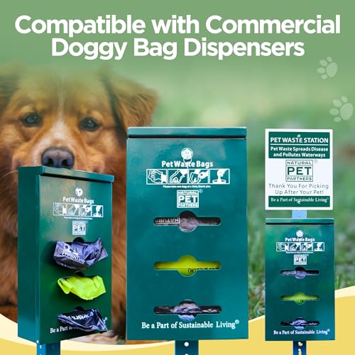 Dog Poop Bags Rolls (Black / 200 Count (Pack of 10))