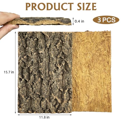 3 PCS Cork Bark Background